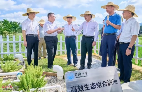 海南省委書記馮飛、省長劉小明視察三亞資源化利用試點項目